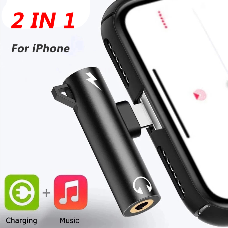 Music Audio Pro - 2 In1 Adapter Splitter Voor iPhone
