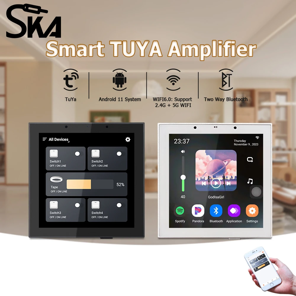 Audio Music Background - PW4420T+CR815 Smart Home Audio Systeem Plafondmontage