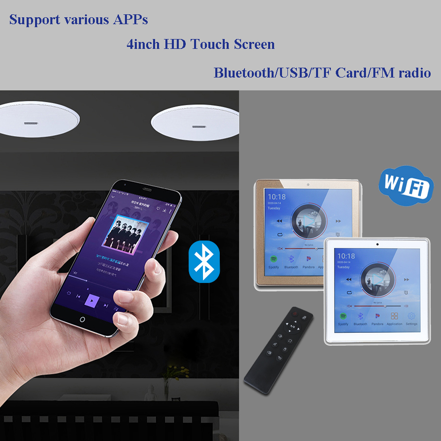 Audio Music Online Free - Android Wifi Bluetooth In Muur Versterker