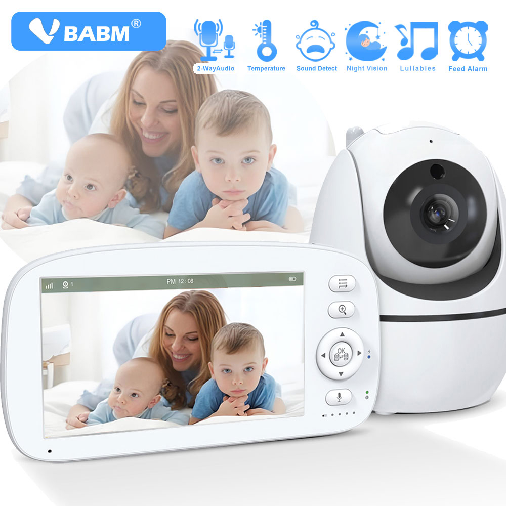 Zoom Audio Music - VBABM Babyfooncamera Nachtzicht, 5'' display Batterij