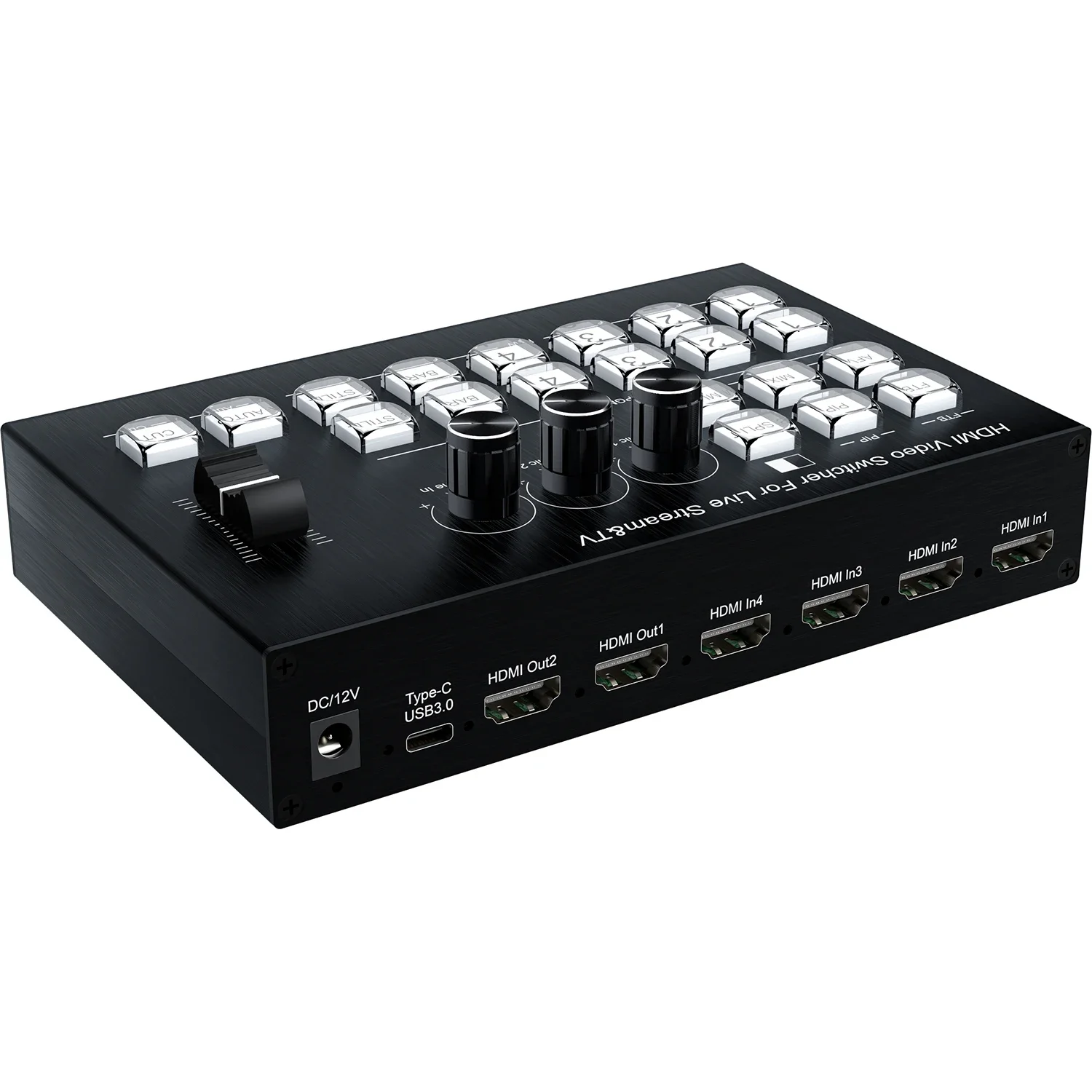 1080P 4-kanaals HDMI Videomixe - Audio Mixer 4 Channel recensie en prijs