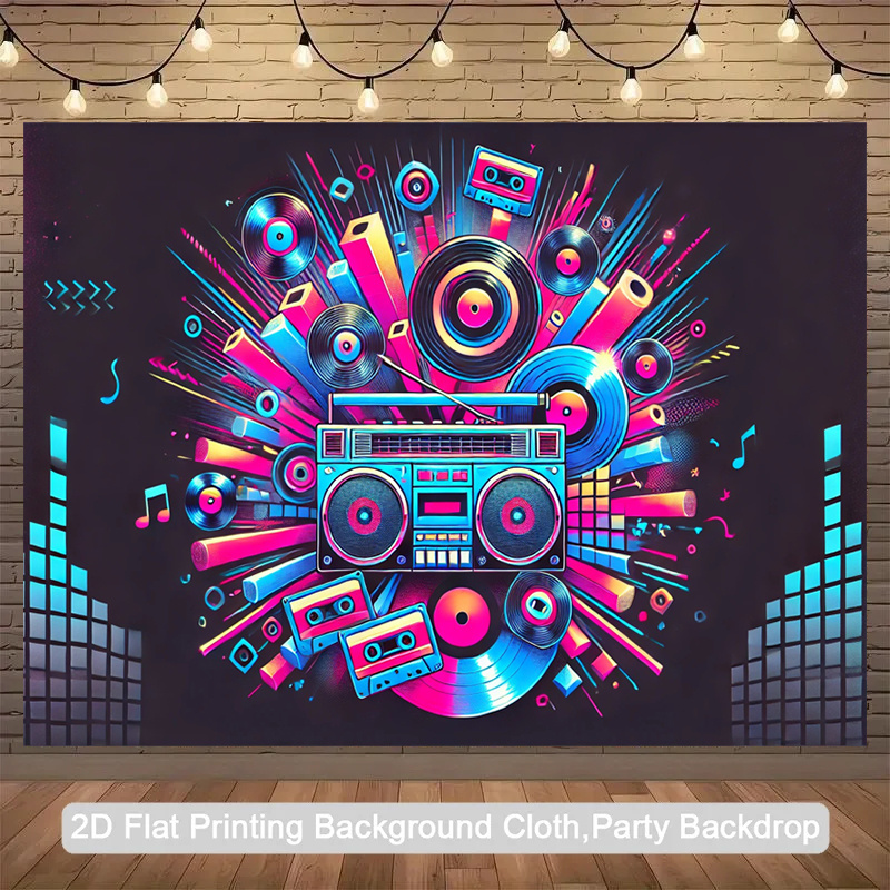 2D plat, 1-delig product. Retr - Audio Music Background recensie en prijs