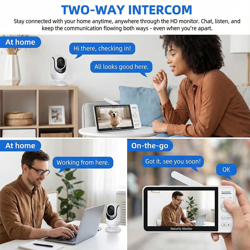 7-inch 1080P babyfoon met came - Zoom Audio Music recensie en prijs