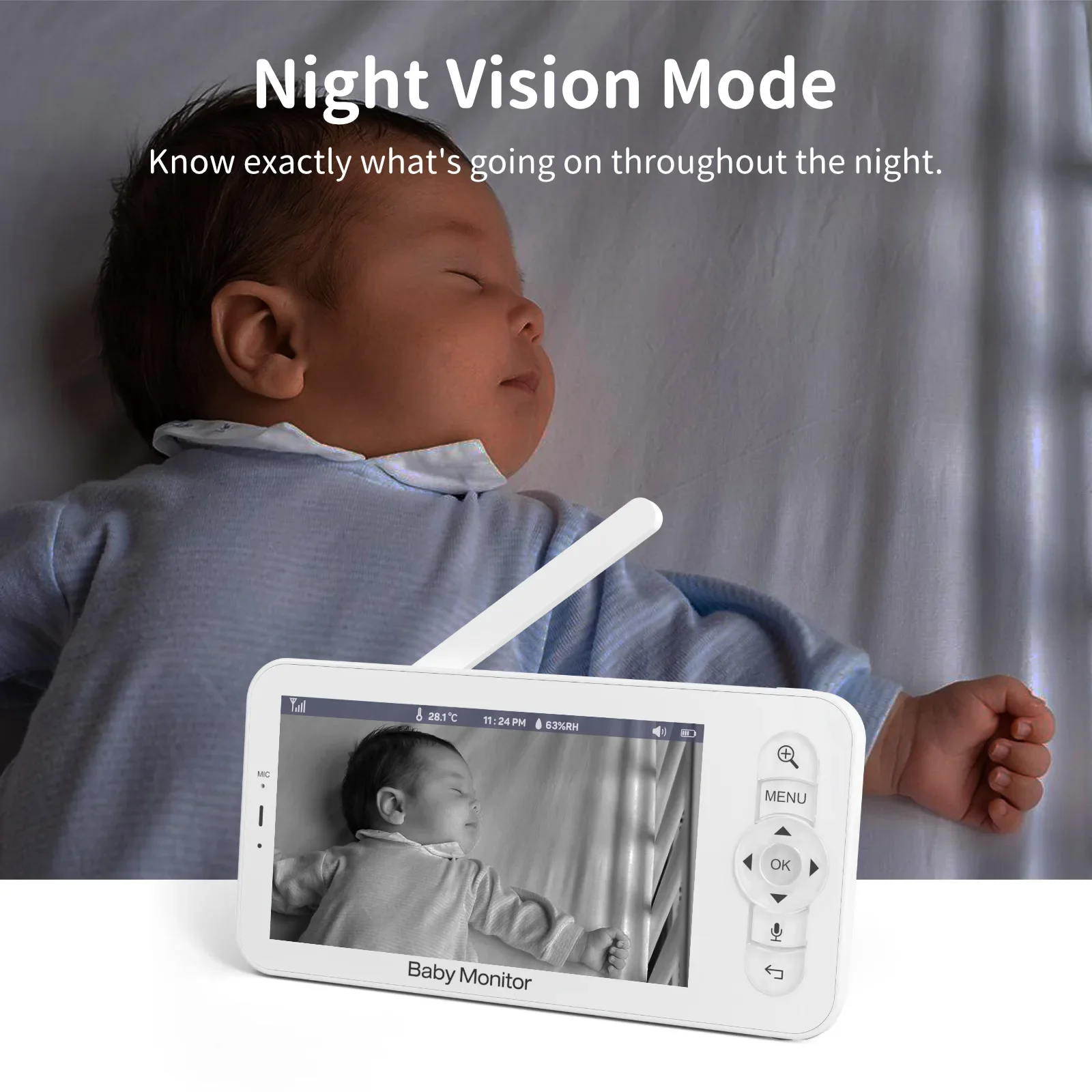 Babyfoon HD 5-inch LCD Tweeric - Audio Music Apps recensie en prijs