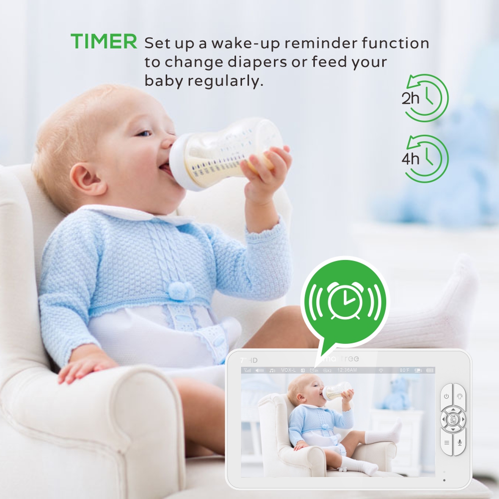 7,0 inch HD-videobabyfoon met  - Zoom Audio Music recensie en prijs