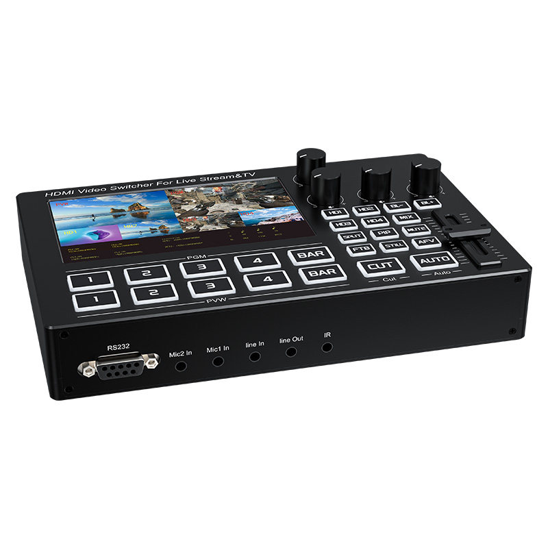 4-kanaals 1080P HDMI live stre - Audio Mixer 4 Channel recensie en prijs