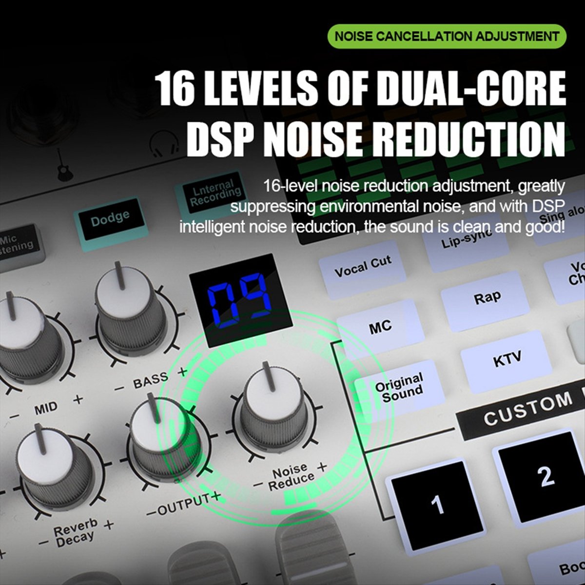 DT77 SN800 Live Sound Card Voi - Audio Music Changer recensie en prijs