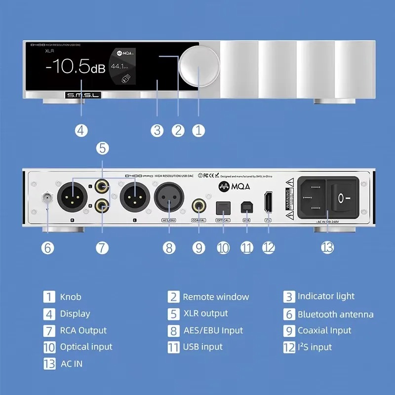 SMSL D400 PRO D400PRO Digitale - Music Audio Pro recensie en prijs