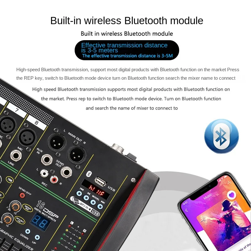 4/8-kanaals mixer DSP galma-ef - Audio Mixer 4 Channel recensie en prijs