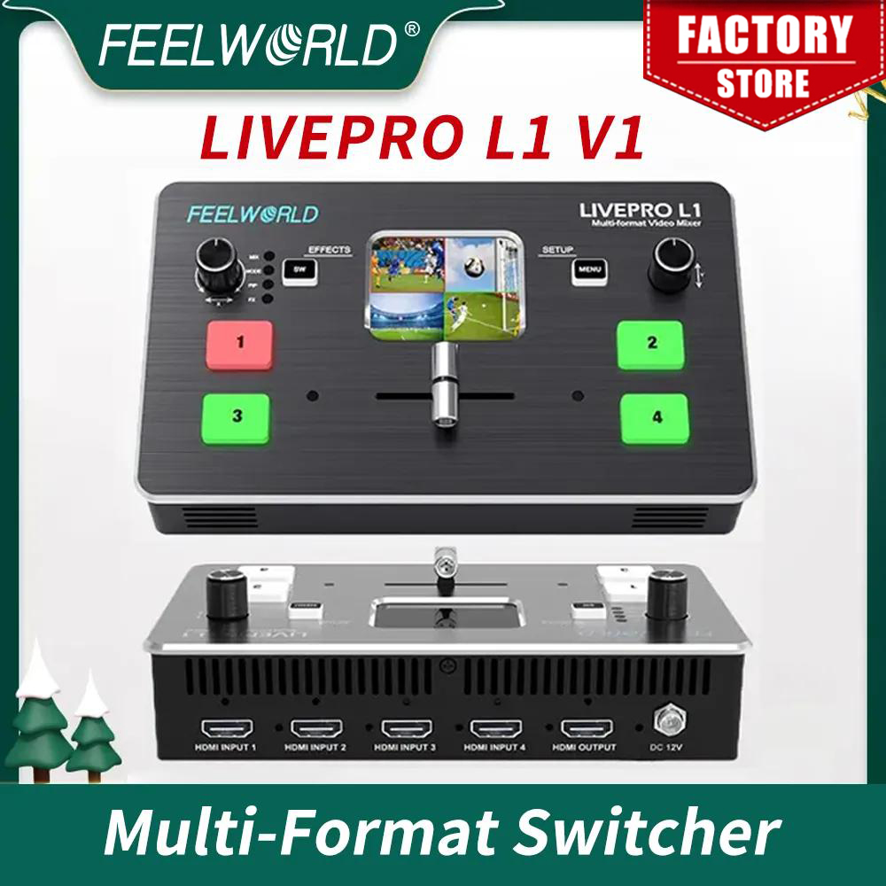 FEELWORLD LIVEPRO L1 4xHDMI-in - Audio Mixer 4 Channel recensie en prijs