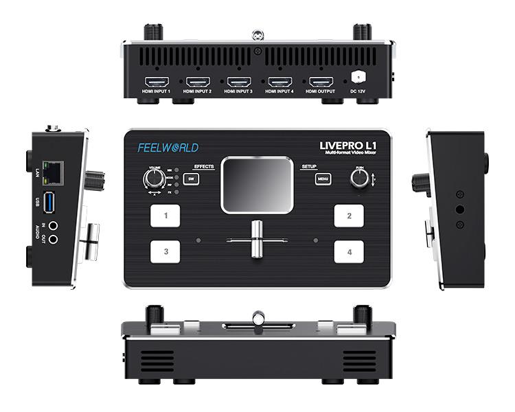 FEELWORLD LIVEPRO L1 4xHDMI-in - Audio Mixer 4 Channel recensie en prijs