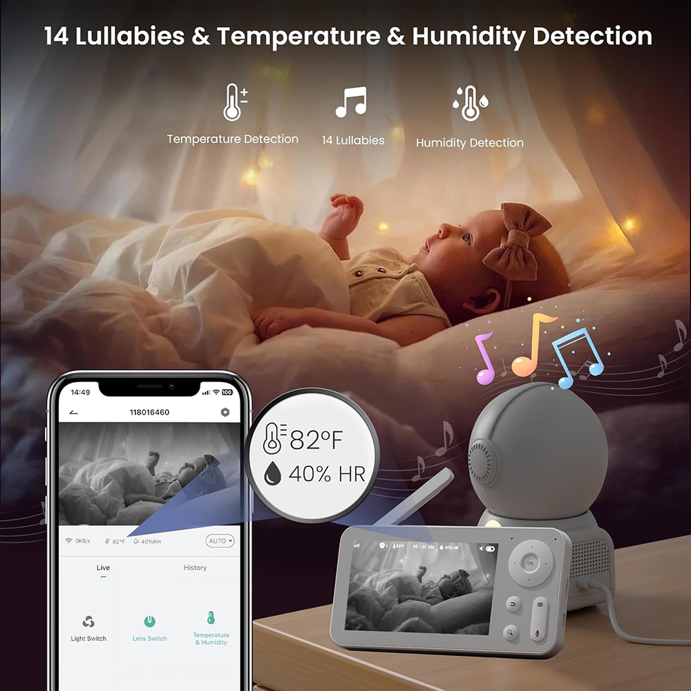 2K babyfoon met 2 camera's en  - Audio Music Apps recensie en prijs