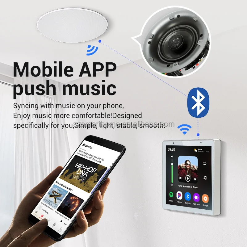 4-inch Smart Home Achtergrondm - Audio Music Background recensie en prijs