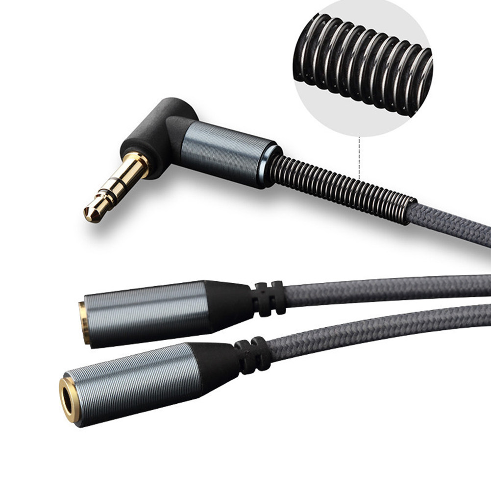 Dual 3,5 mm audiokabel gebreid - Audio Music Online Free recensie en prijs
