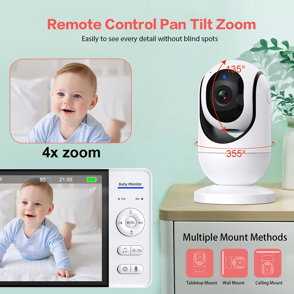 7 '' Draadloze Video Babyfoon  - Zoom Audio Music recensie en prijs