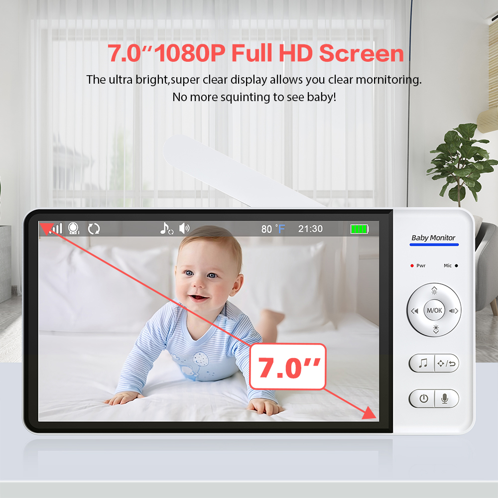 7 '' Draadloze Video Babyfoon  - Zoom Audio Music recensie en prijs