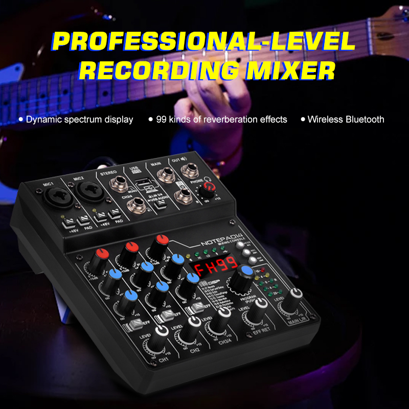 Fabrieksdirect NXG AD14 4-kana - Audio Mixer 4 Channel recensie en prijs