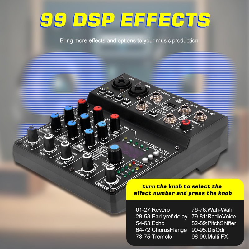 Fabrieksdirect NXG AD14 4-kana - Audio Mixer 4 Channel recensie en prijs